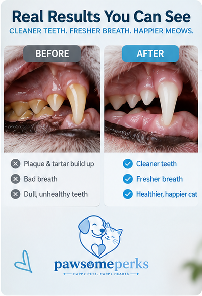 Pawsome Perks™ LickBrush – Brush-Free Cat Dental Gel