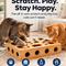 Pawsome Perks™ OakClaw – 100% Real Oak Wood Cat Nail File Scratcher